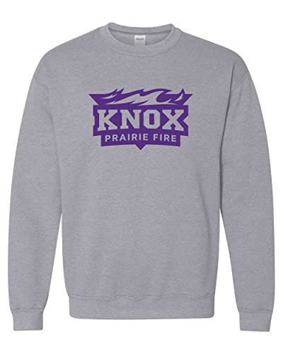 Knox College Prairie Fire Crewneck Sweatshirt - Sport Grey
