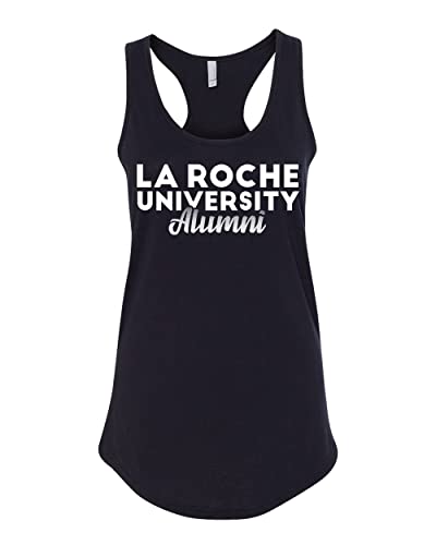 La Roche University Alumni Ladies Racer Tank Top - Black
