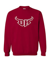 Load image into Gallery viewer, Cal State Dominguez Hills DH Crewneck Sweatshirt - Cardinal Red
