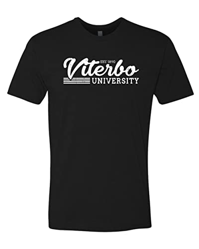 Vintage Viterbo University Soft Exclusive T-Shirt - Black