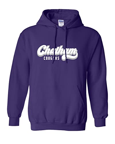 Chatham Cougars Banner Hooded Sweatshirt - Purple