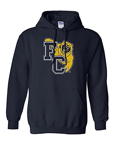 Franklin College FC Two Color Hooded Sweatshirt - Navy