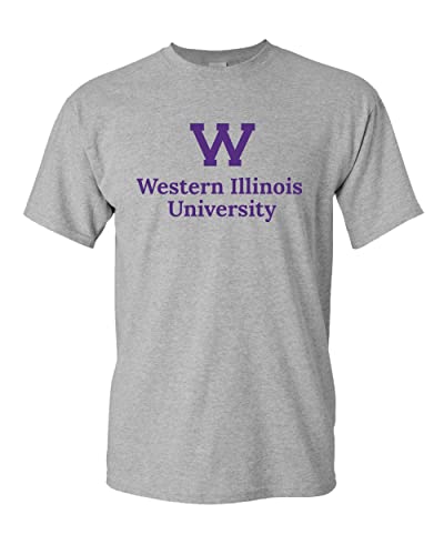 Western Illinois University T-Shirt - Sport Grey