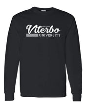 Load image into Gallery viewer, Vintage Viterbo University Long Sleeve T-Shirt - Black
