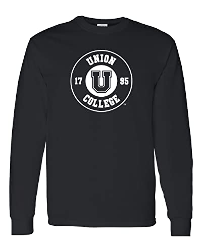 Union College Circle Logo Long Sleeve Shirt - Black