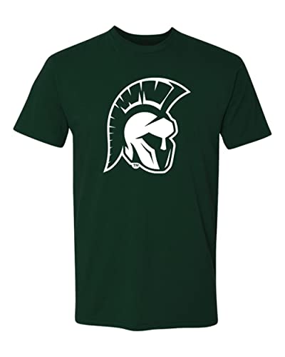 Illinois Wesleyan Titan Head Soft Exclusive T-Shirt - Forest Green