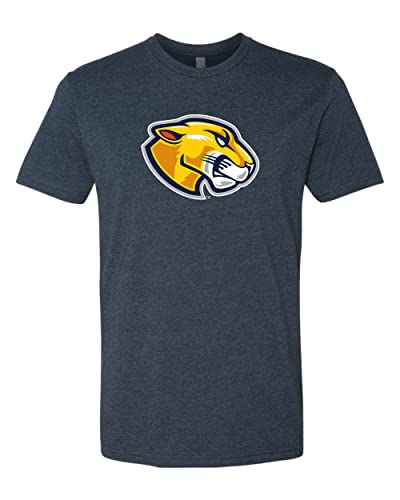 Massachusetts College of Liberal Arts Mascot Head Exclusive Soft Shirt - Midnight Navy