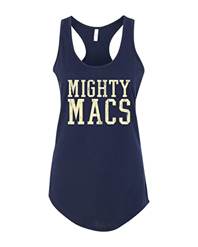 Immaculata University Mighty Macs Ladies Racer Tank Top - Midnight Navy