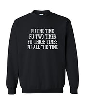 Load image into Gallery viewer, Furman University FU One Time Crewneck Sweatshirt - Black
