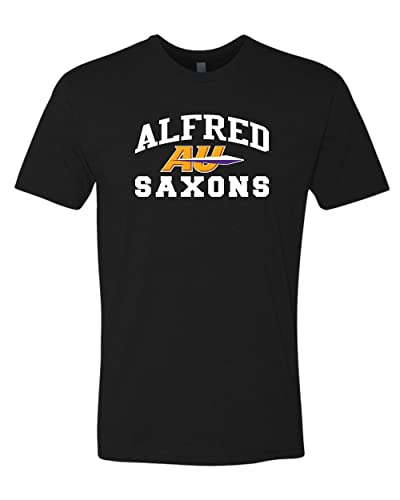 Alfred University AU Saxons Logo Exclusive Soft Shirt - Black
