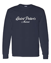 Load image into Gallery viewer, Saint Peter&#39;s University Alumni Long Sleeve Shirt - Navy
