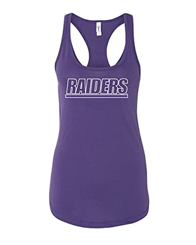 University of Mount Union Raiders Block Text Tank Top - Purple Rush