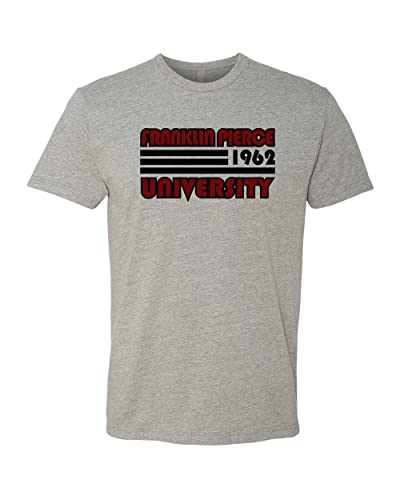 Retro Franklin Pierce University Soft Exclusive T-Shirt - Dark Heather Gray