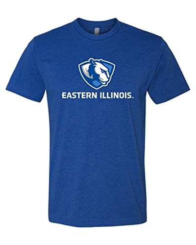 Eastern Illinois Full Logo Soft Exclusive T-Shirt - Royal