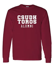Load image into Gallery viewer, Vintage Dominguez Hills Alumni Long Sleeve T-Shirt - Cardinal Red
