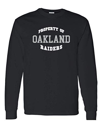 Property of Oakland Community College Two Color Long Sleeve - Black
