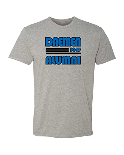 Retro Daemen College Soft Exclusive T-Shirt - Dark Heather Gray