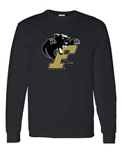Load image into Gallery viewer, Ferrum College Mascot Long Sleevve Shirt - Black
