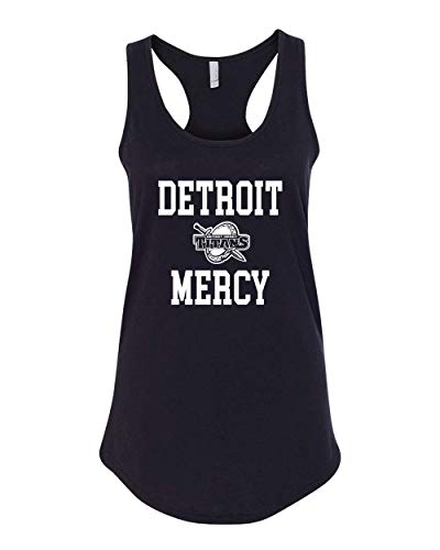 Detroit Mercy Stacked One Color Tank Top - Black