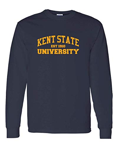 Kent State EST One Color Long Sleeve T-Shirt - Navy