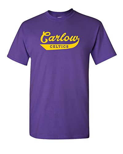 Carlow Celtics Retro Banner T-Shirt - Purple
