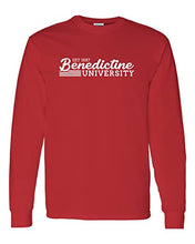 Load image into Gallery viewer, Vintage Benedictine University Long Sleeve T-Shirt - Red
