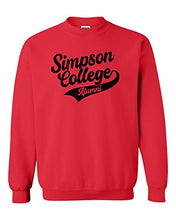 Load image into Gallery viewer, Simpson College Alumni Crewneck Sweatshirt - Red

