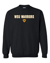 Load image into Gallery viewer, WSU Warriors Two Color Crewneck Sweatshirts - Black

