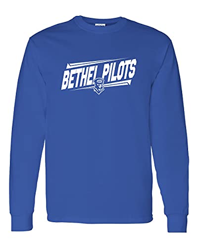 Bethel Pilots Slant One Color Long Sleeve Shirt - Royal