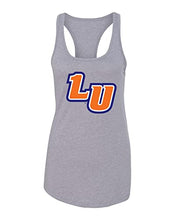Load image into Gallery viewer, Lincoln University LU Ladies Racer Tank Top - Heather Grey
