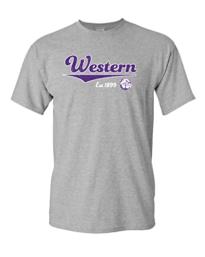 Vintage Western Illinois Est 1899 T-Shirt - Sport Grey