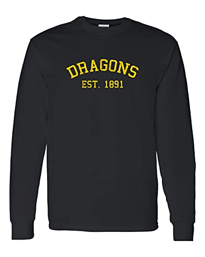Drexel University Dragons Vintage 1891 Long Sleeve - Black