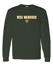 Load image into Gallery viewer, WSU Warriors Two Color Long Sleeve - Forest Green
