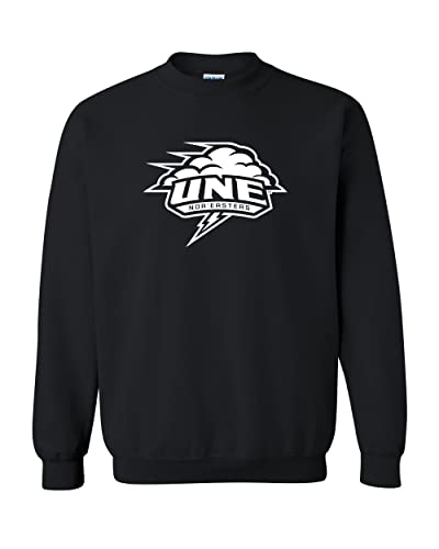 University of New England 1 Color Crewneck Sweatshirt - Black