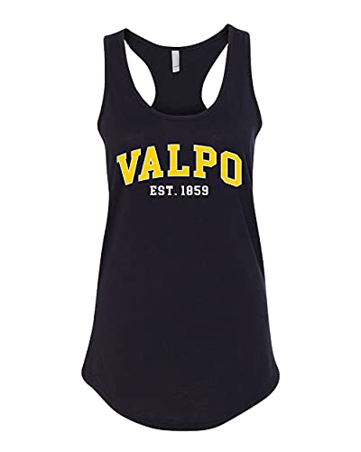 Valparaiso Valpo Est 1859 Ladies Tank Top - Black