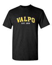 Load image into Gallery viewer, Valparaiso Valpo Est 1859 T-Shirt - Black

