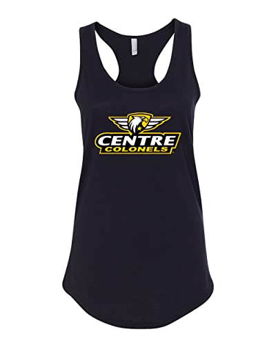 Centre College Full Logo Ladies Tank Top - Black