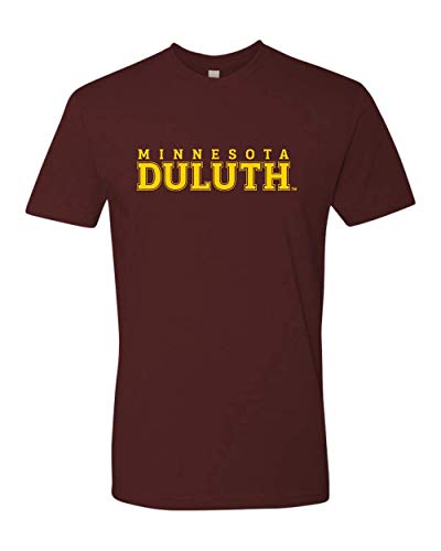 Minnesota Duluth Gold Text Exclusive Soft Shirt - Maroon