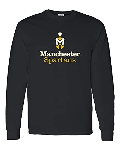 Manchester Spartans Full Logo Long Sleeve Shirt - Black