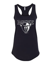 Load image into Gallery viewer, University of Maine 1 Color Mascot Ladies Tank Top - Black
