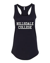 Load image into Gallery viewer, Hillsdale College 1 Color Ladies Racer Tank - Black
