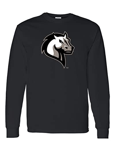 Mercy College Mascot Long Sleeve Shirt - Black