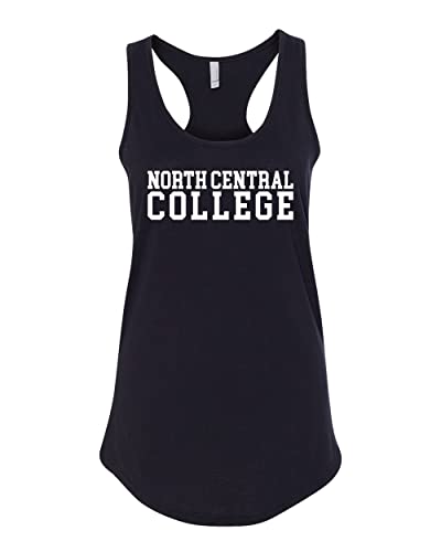 North Central College Block Ladies Tank Top - Black