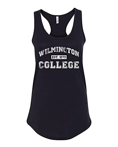 Wilmington College Est 1870 Ladies Tank Top - Black