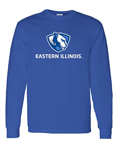 Eastern Illinois Full Logo Long Sleeve T-Shirt - Royal
