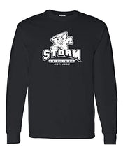 Load image into Gallery viewer, Lake Erie Storm Est 1856 Long Sleeve T-Shirt - Black
