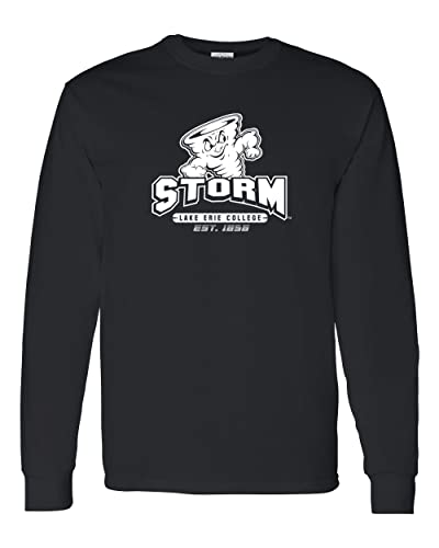 Lake Erie Storm Est 1856 Long Sleeve T-Shirt - Black