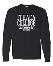 Load image into Gallery viewer, Ithaca College Bombers Alumni Long Sleeve Shirt - Black
