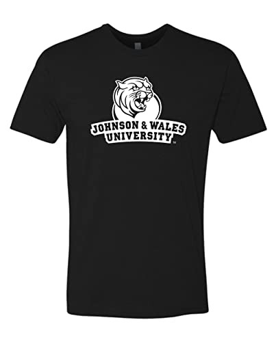 Johnson & Wales University 1 Color Stacked Exclusive Soft Shirt - Black