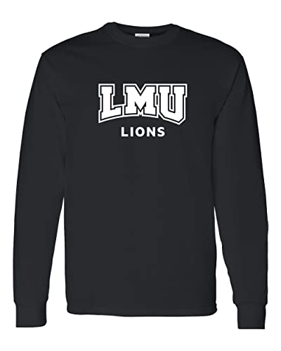 Loyola Marymount University Mascot Long Sleeve Shirt - Black